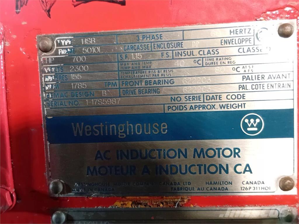 Westinghouse HSB Индустриални двигатели