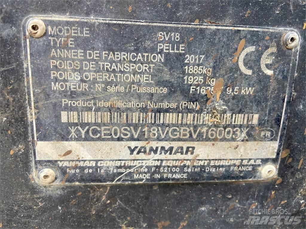 Yanmar SV18 Мини екскаватори < 7 т