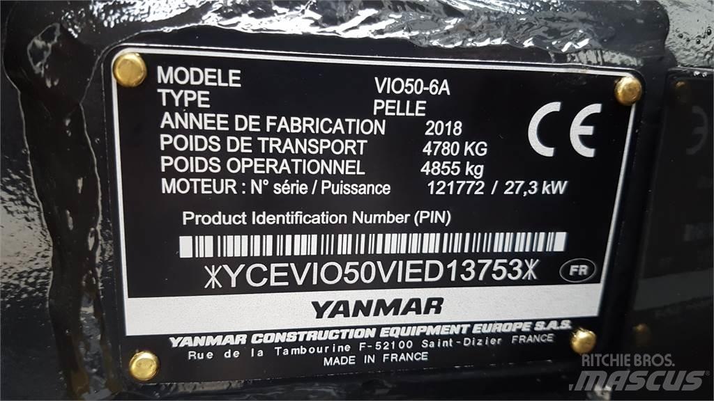 Yanmar ViO50-6 Мини екскаватори < 7 т