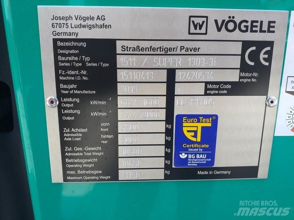 Vögele Super 1303-3i Машини за асфалт