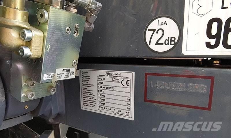 Atlas 140 W Колесни екскаватори