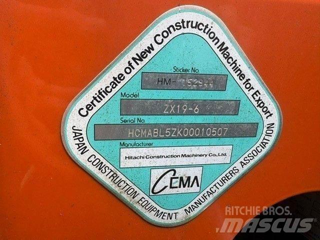 Hitachi ZX 19-6CR Мини екскаватори < 7 т