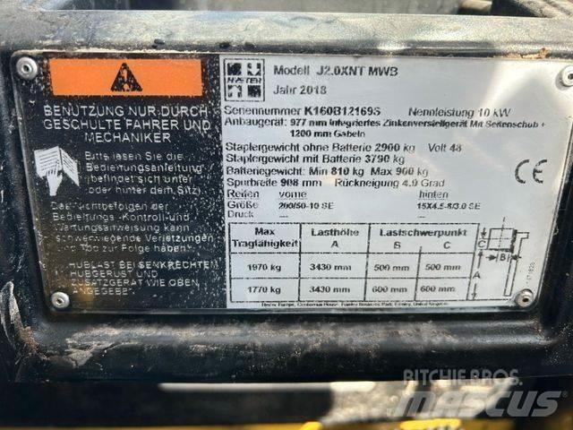 Hyster J2.0XNT MWB Електрически вилични кари-повдигачи