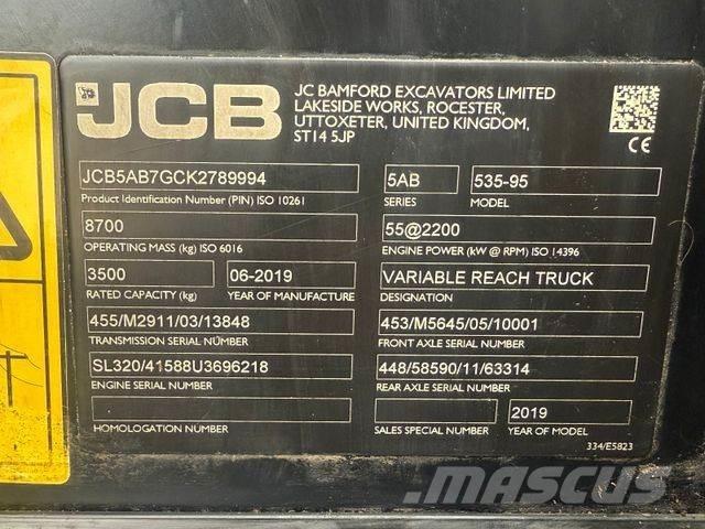 JCB 535-95 Телескопични товарачи