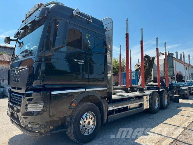 MAN TGX 26.580 За превоз на дървени трупи