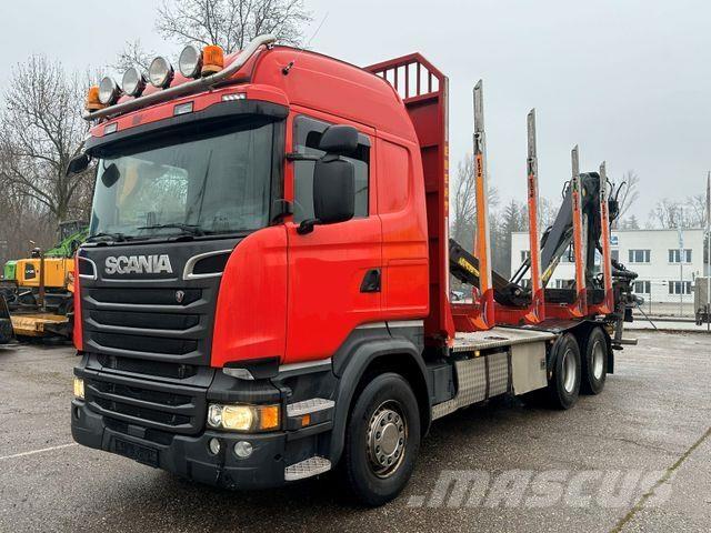 Scania R520 V8 За превоз на дървени трупи