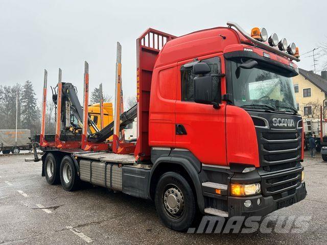 Scania R520 V8 За превоз на дървени трупи