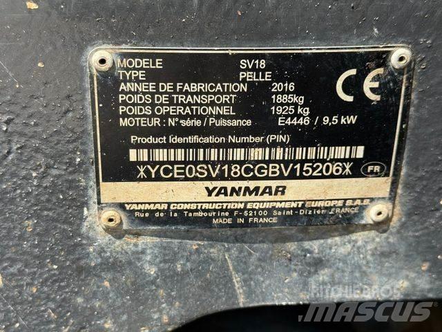 Yanmar SV 18 Мини екскаватори < 7 т