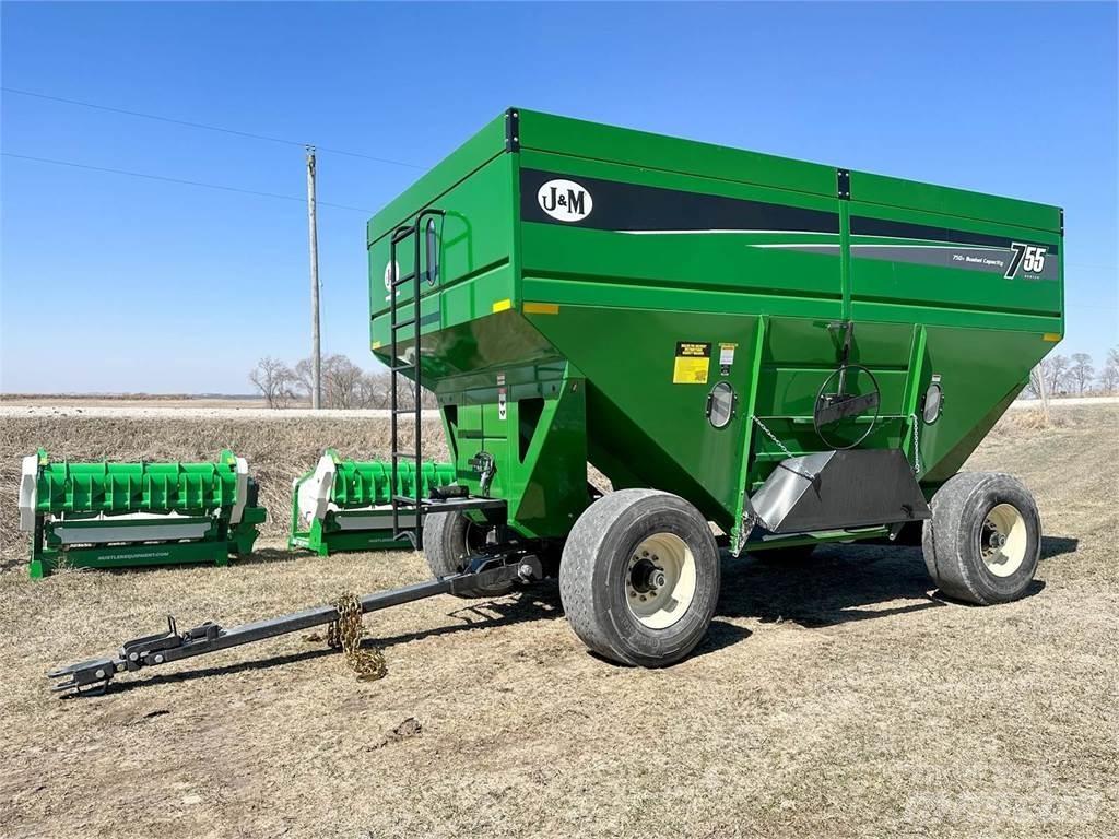J&M 755SD Ремаркета за зърно / силаж
