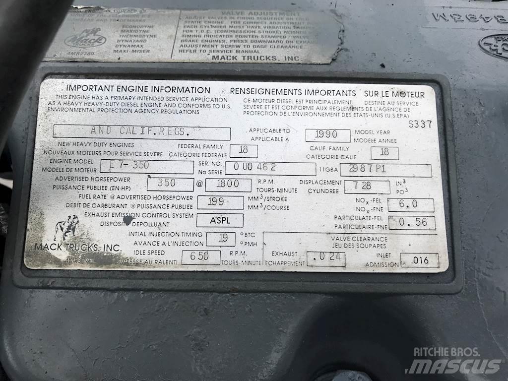 Mack E7-350 Двигатели