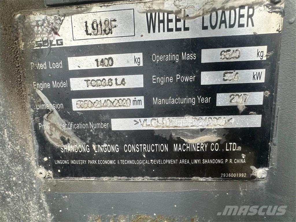 SDLG L918F Колесни товарачи