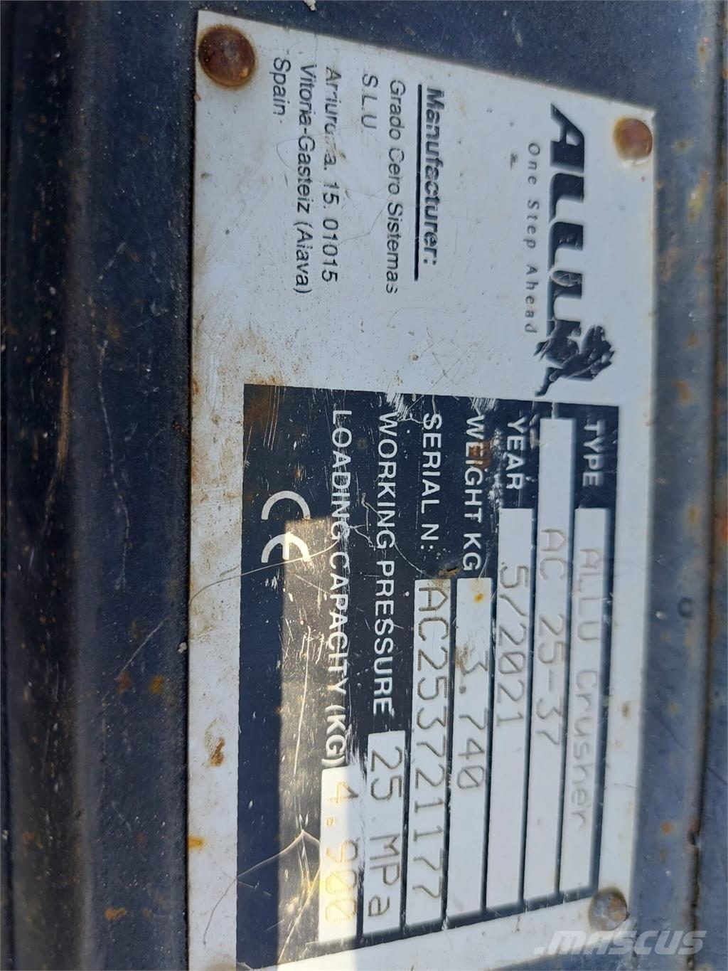 Allu AC 25-37 Строителство - Други