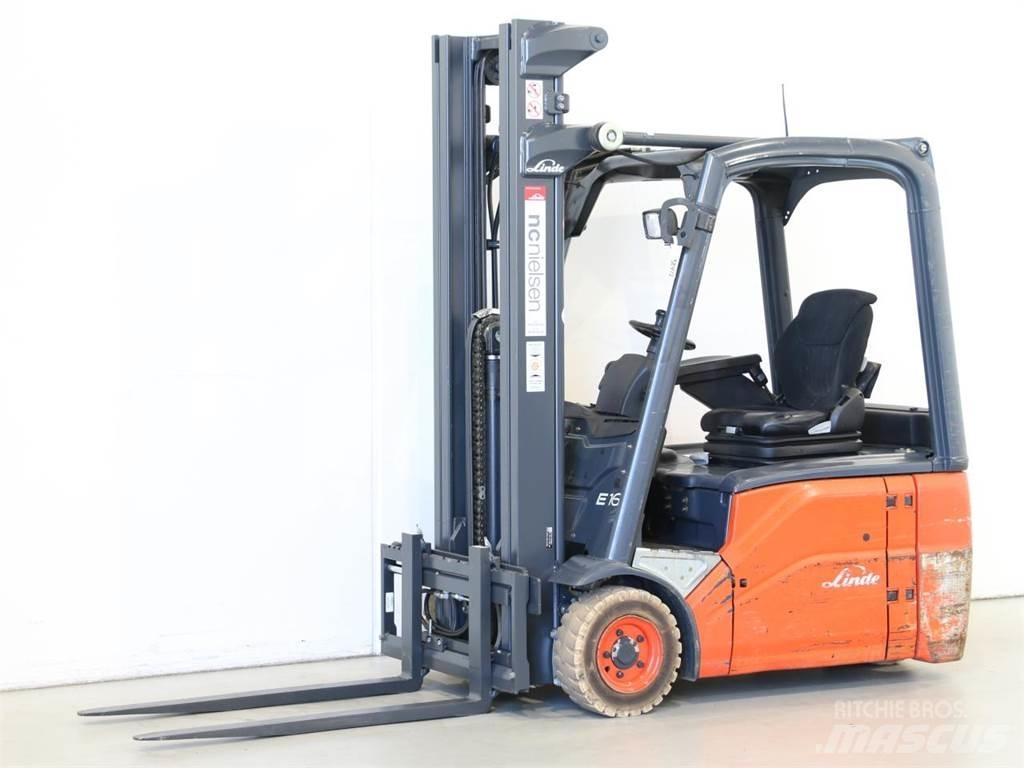 Linde E16/386-01 Електрически вилични кари-повдигачи