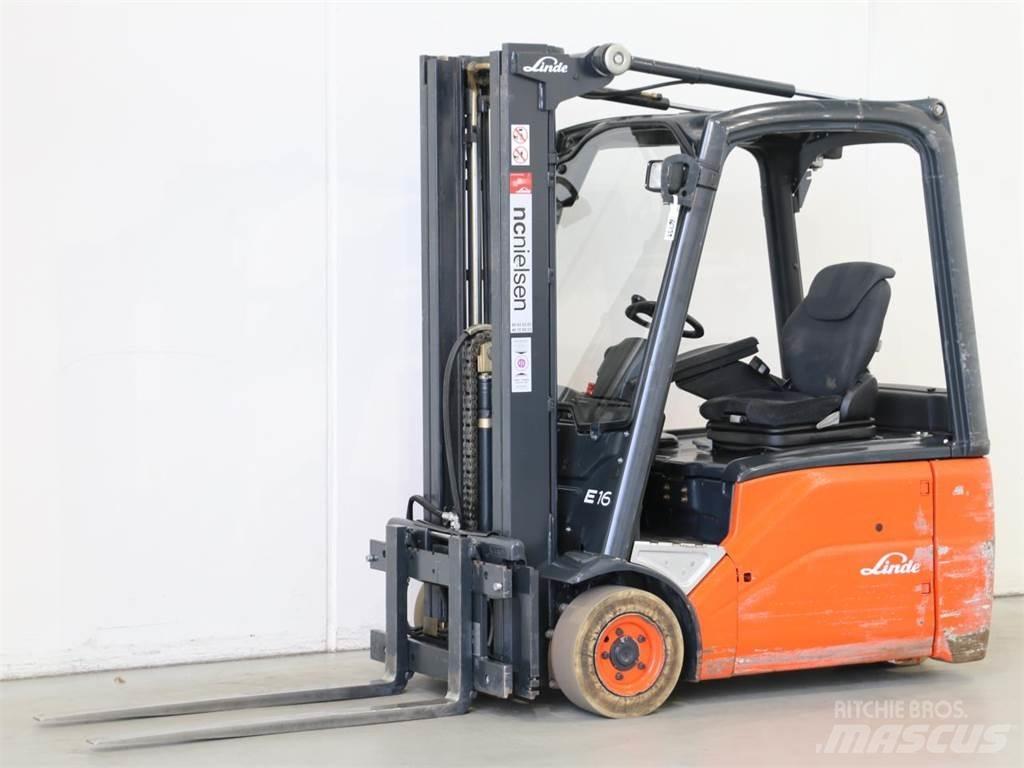 Linde E16/386-01 Електрически вилични кари-повдигачи
