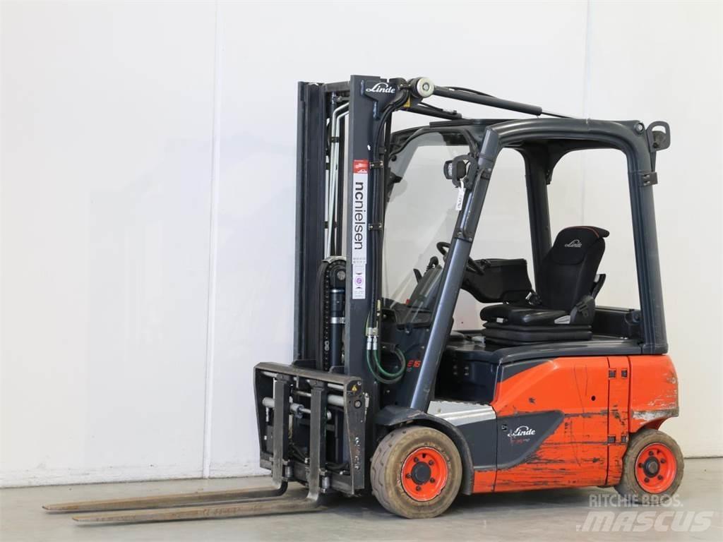 Linde E16P/386-02 Електрически вилични кари-повдигачи