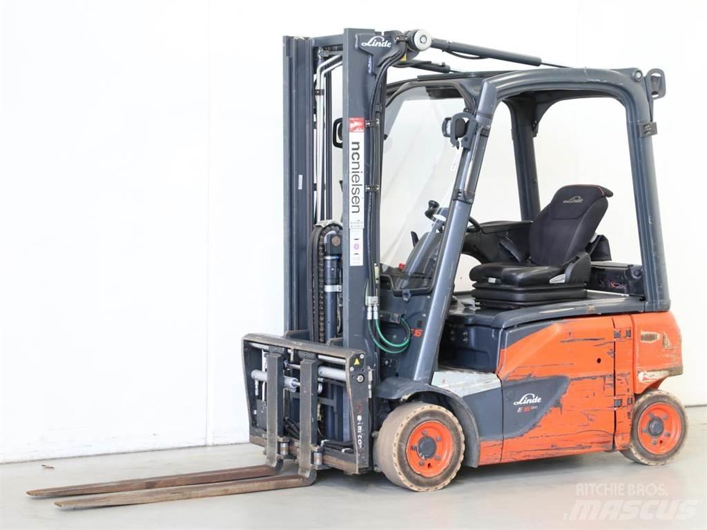 Linde E16P/386-02 Електрически вилични кари-повдигачи