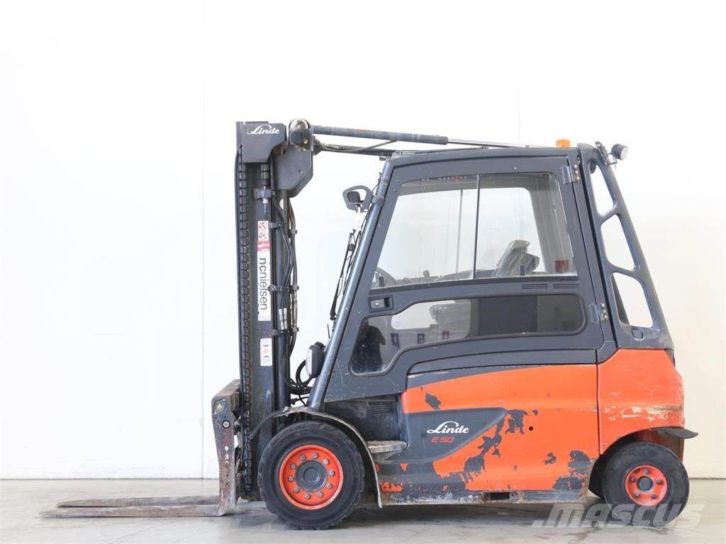 Linde E50/600HL/388 Електрически вилични кари-повдигачи