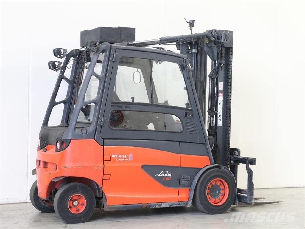 Linde E50HL/388 Електрически вилични кари-повдигачи