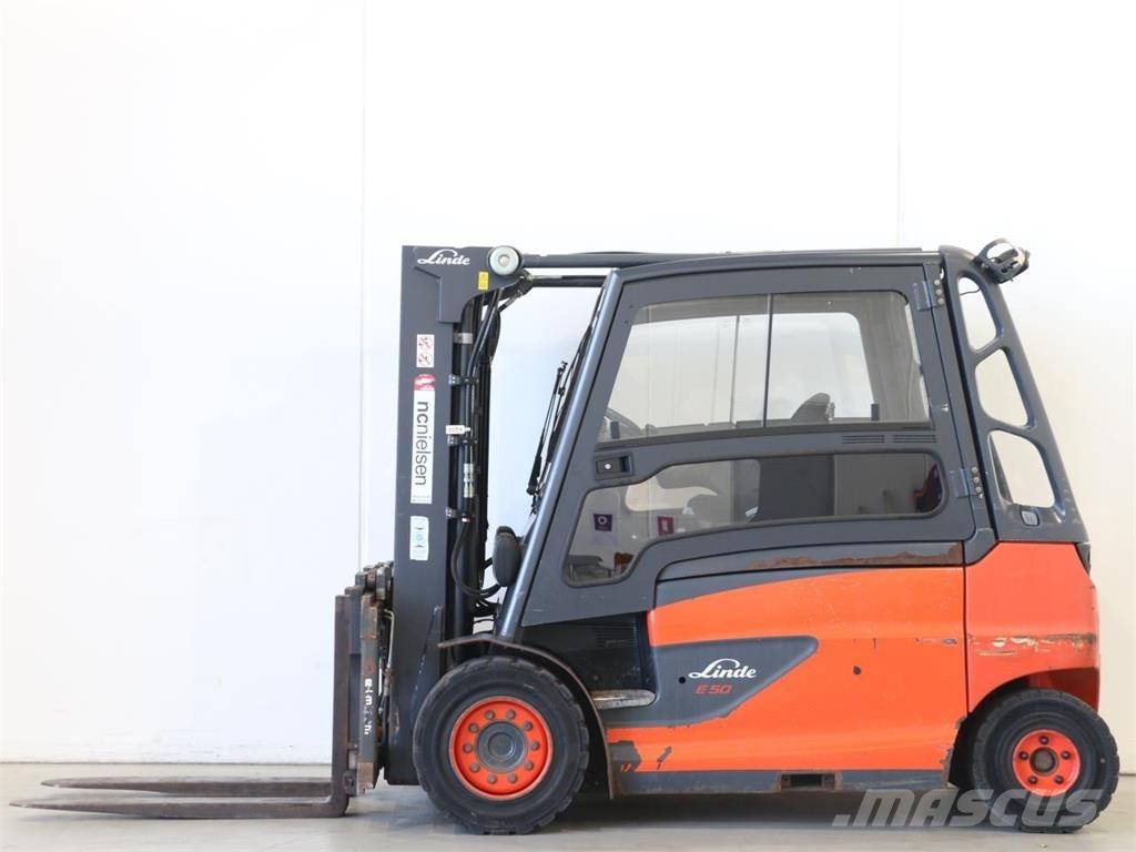 Linde E50L/388 Електрически вилични кари-повдигачи