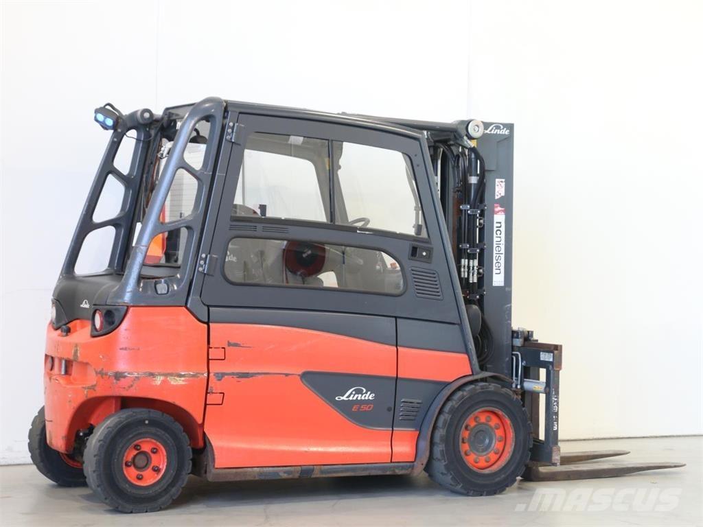 Linde E50L/388 Електрически вилични кари-повдигачи