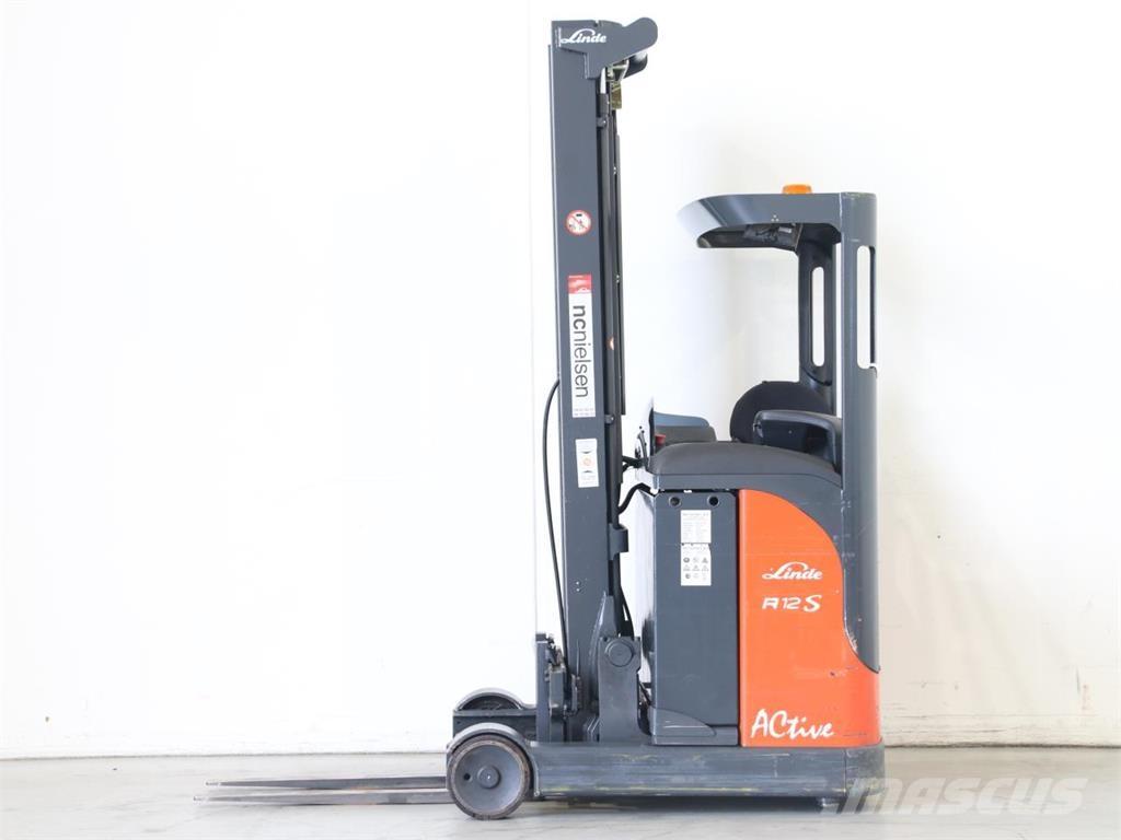 Linde R12C/115-11 Ретрак/ Високоповдигач с изместване на вилката напред