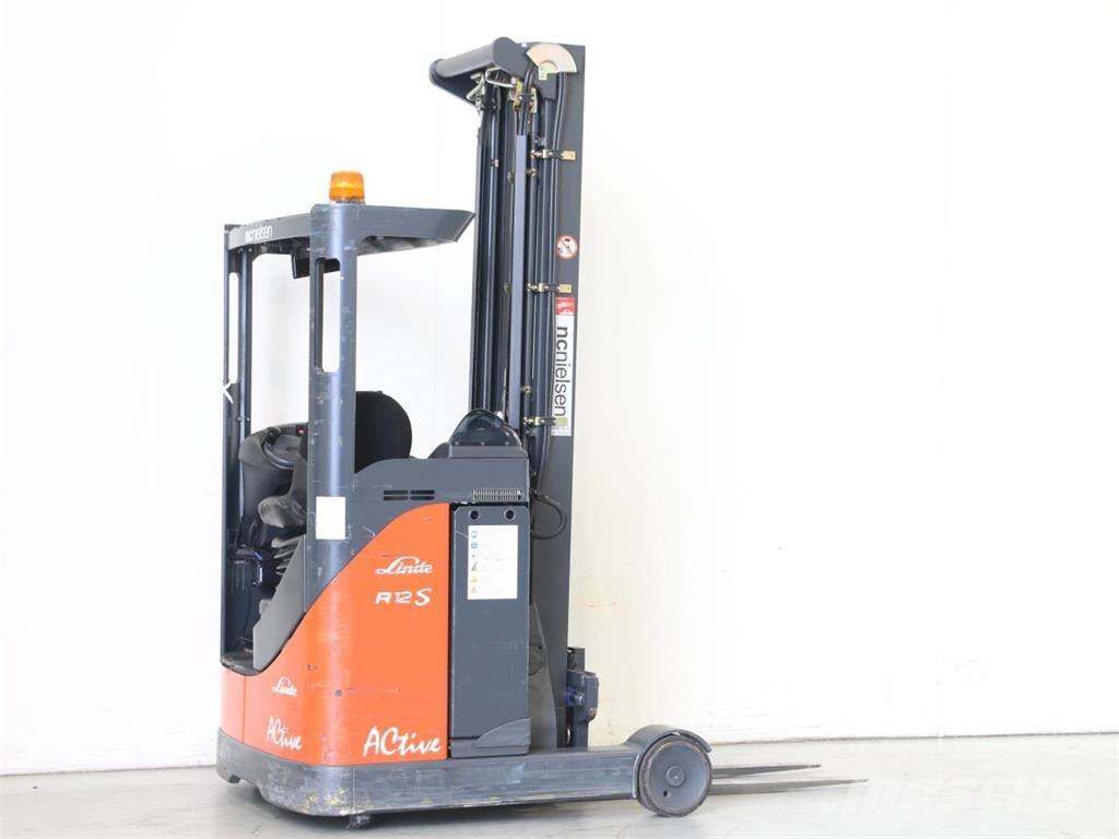 Linde R12C/115-11 Ретрак/ Високоповдигач с изместване на вилката напред