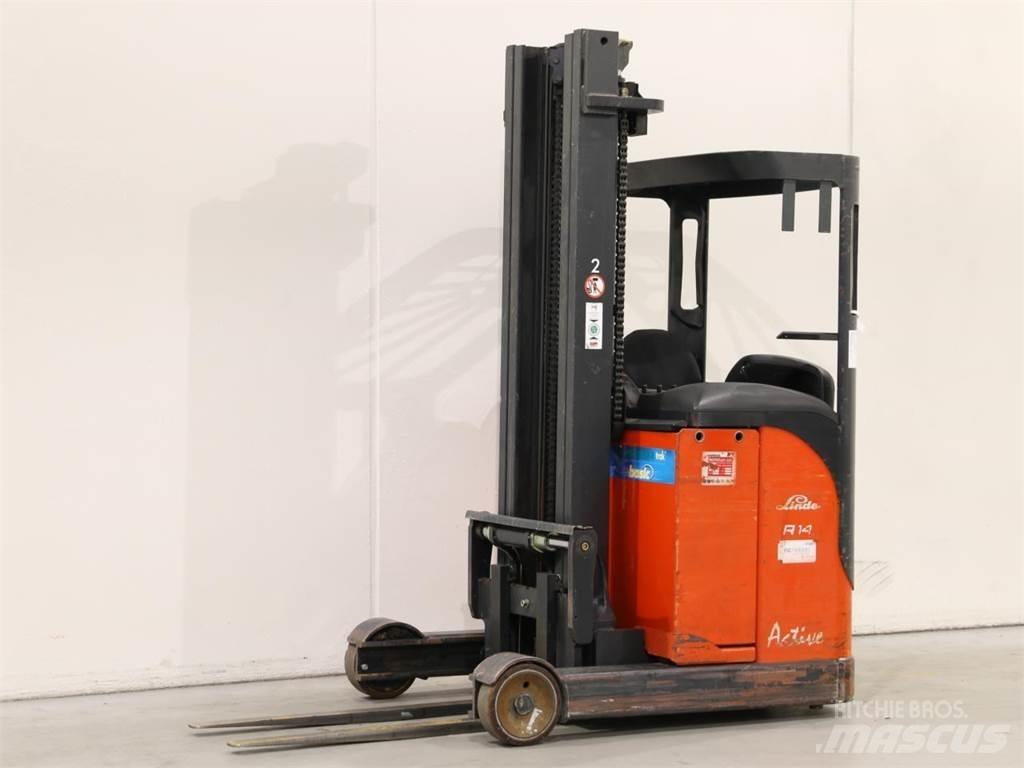 Linde R14C/115 Ретрак/ Високоповдигач с изместване на вилката напред