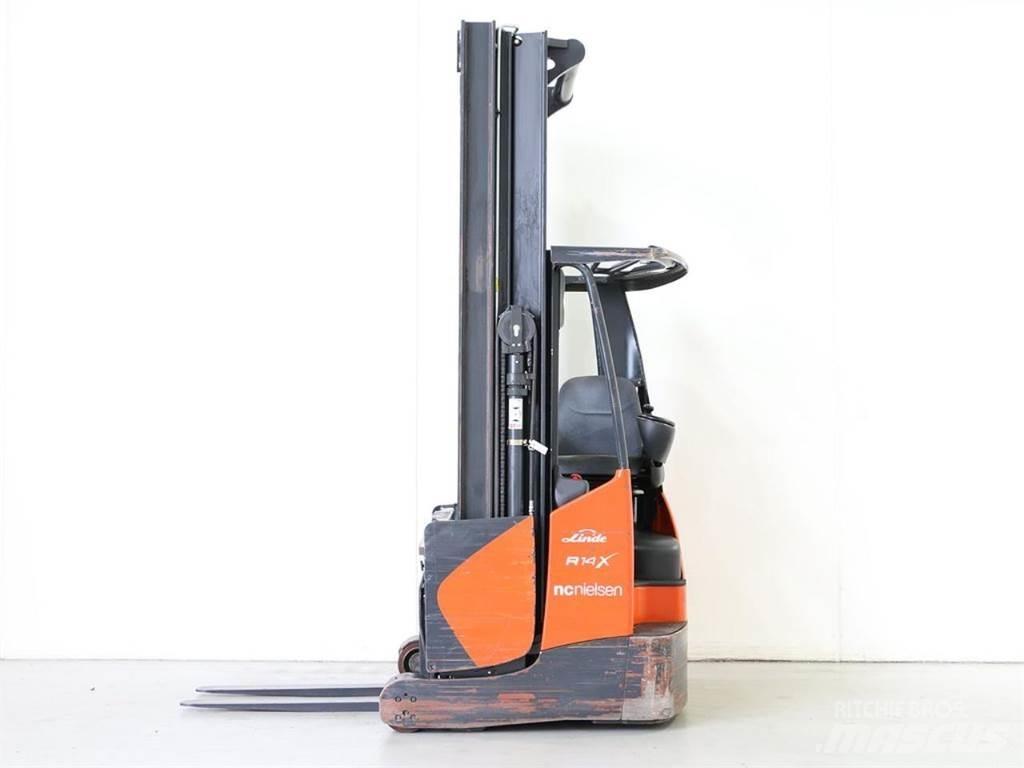 Linde R14X/116-02 Ретрак/ Високоповдигач с изместване на вилката напред