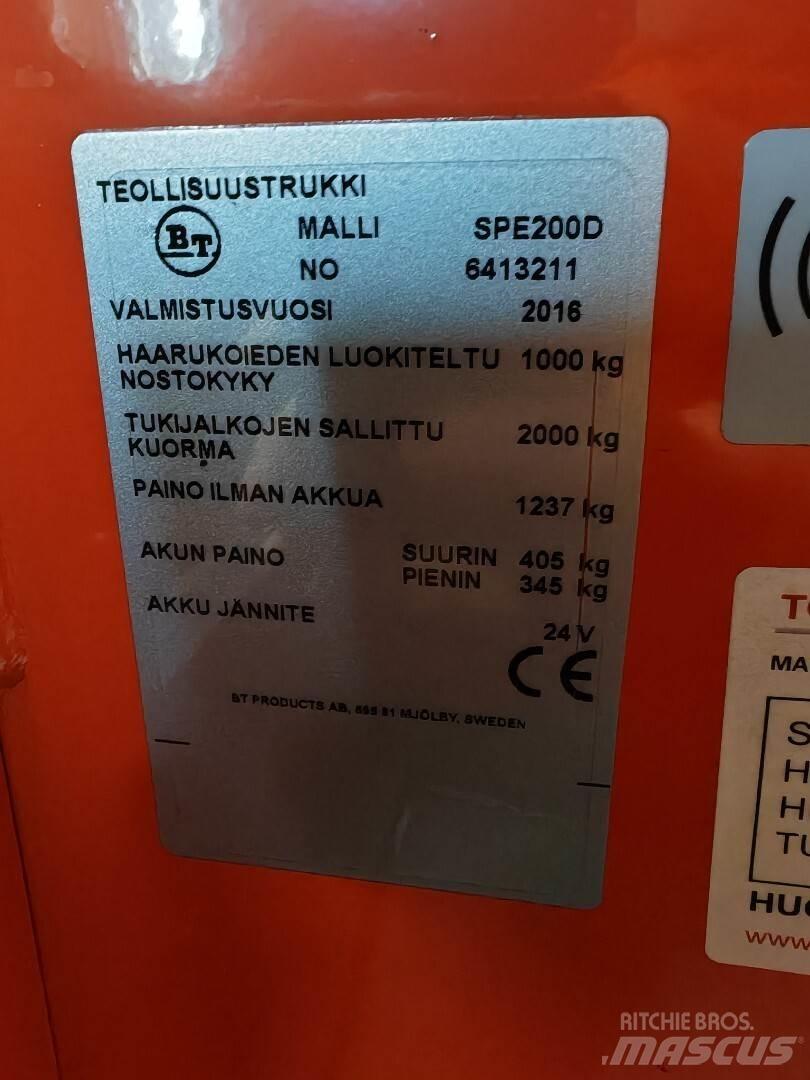 BT SPE200D Вилични кари-повдигачи - други