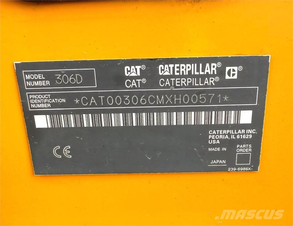 CAT 306D Мини екскаватори < 7 т