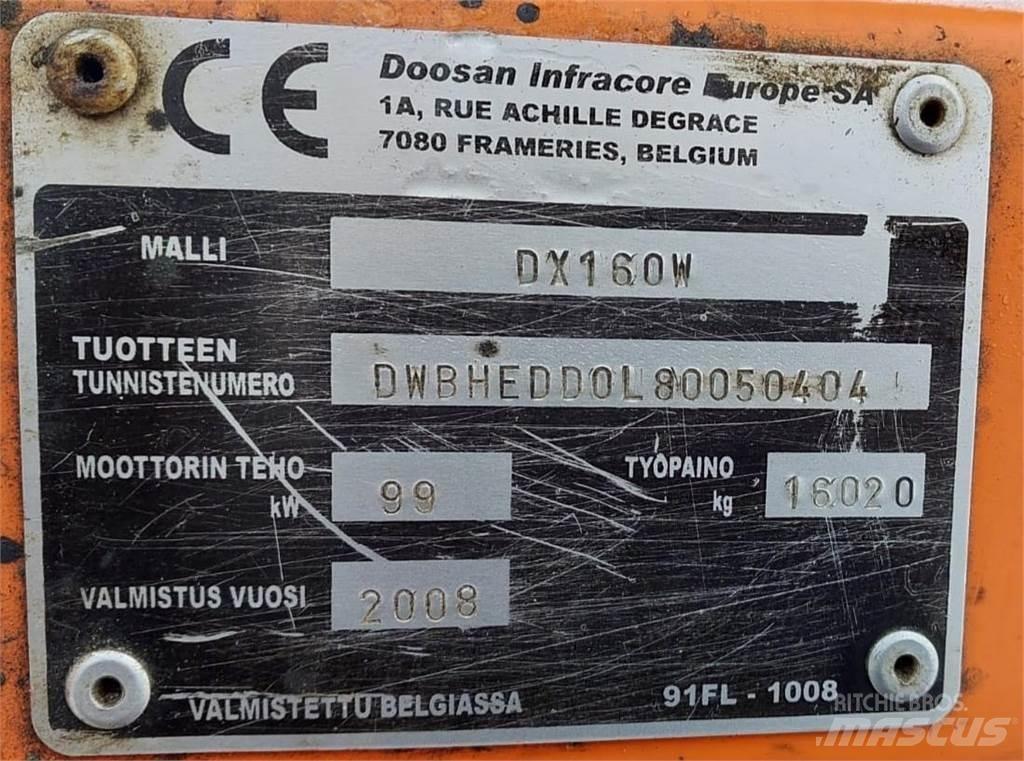 Doosan DX160W Верижен екскаватор