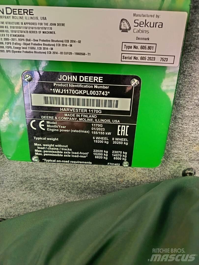 John Deere 1170G Форуардери