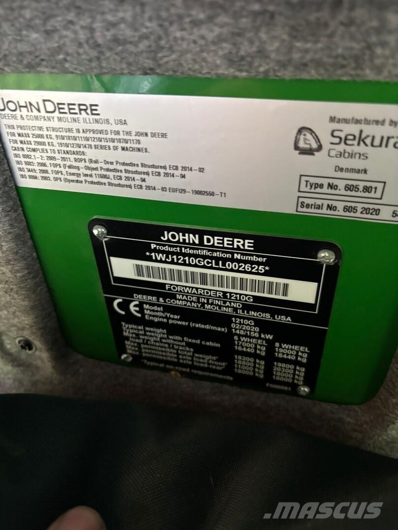 John Deere 1210G Форуардери