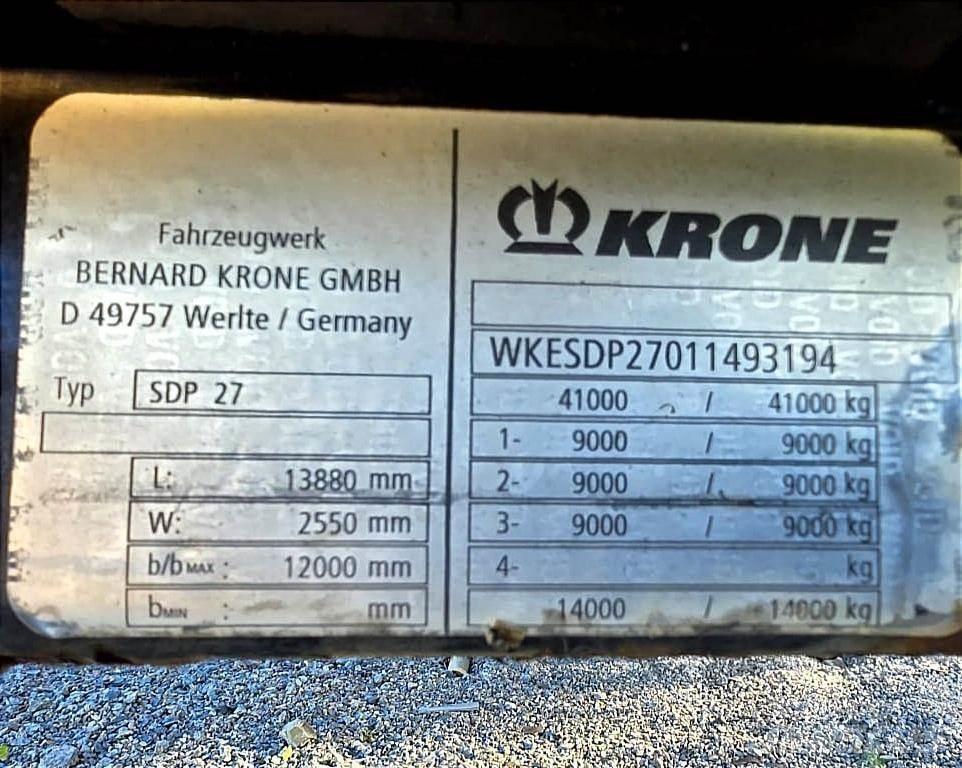 Krone SDP 27 Брезентови полуремаркета
