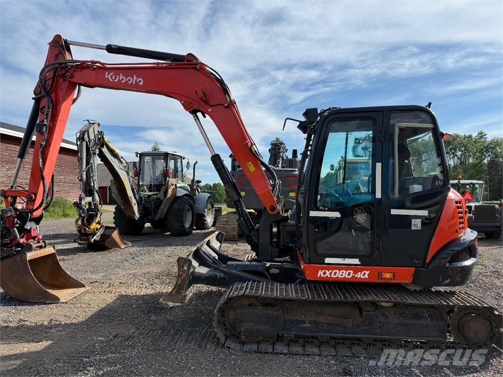 Kubota KX080-4 Средни екскаватори 7т - 12т