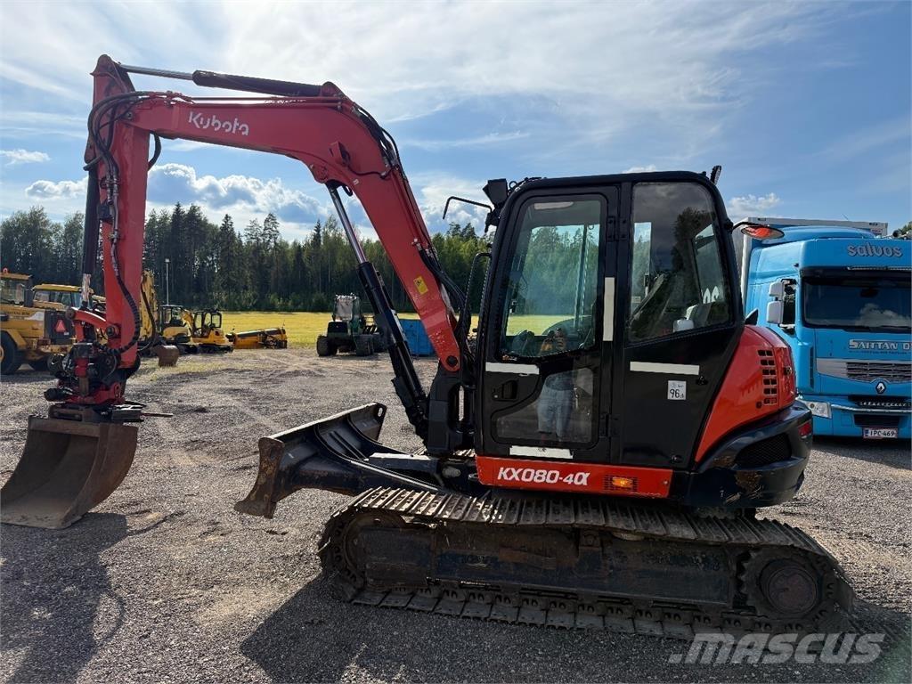 Kubota KX080-4 Средни екскаватори 7т - 12т