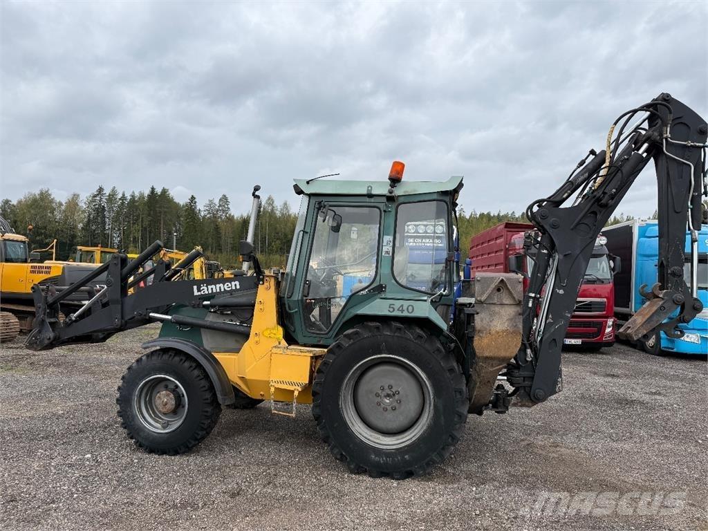 Lännen 540. 4x4 Товарач със заден ексватор