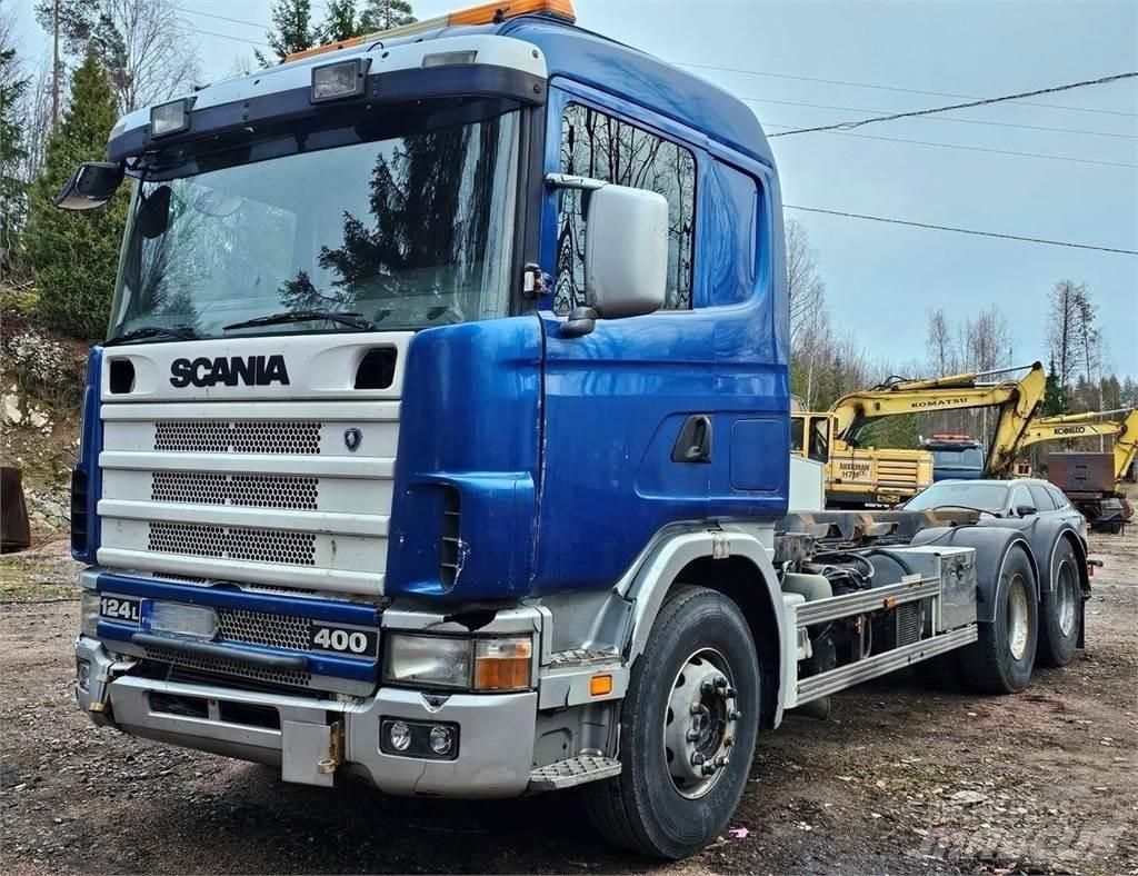 Scania 124 L 6x2 Камиони с кран с кука