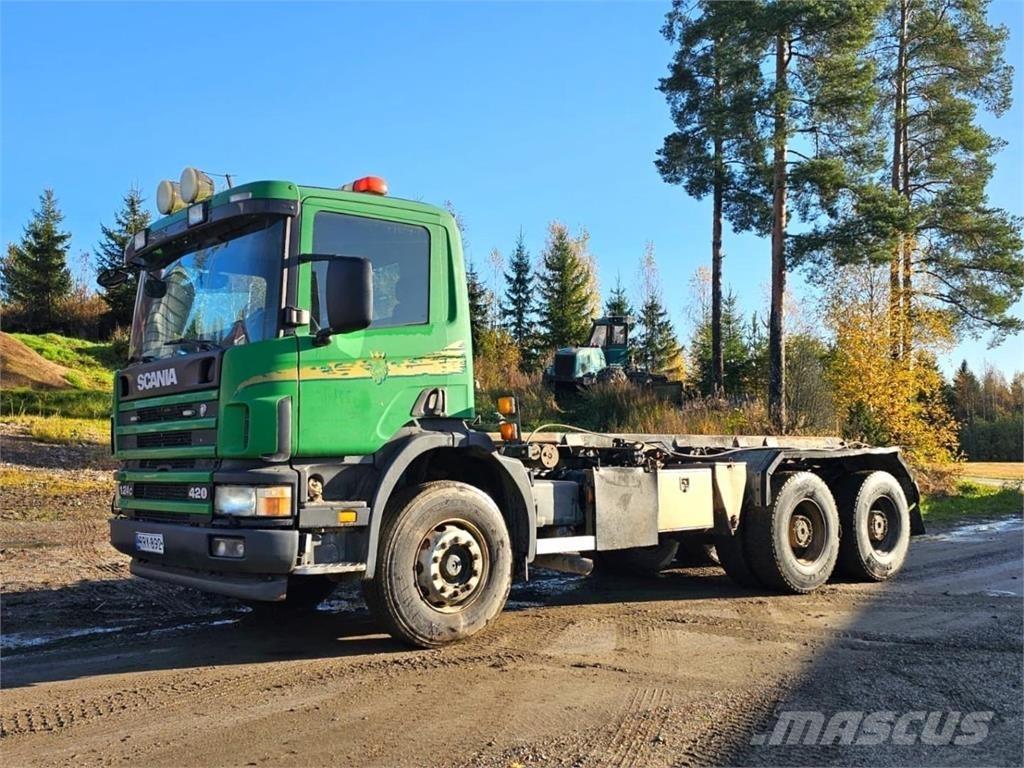 Scania 124C 6X4 Камиони с кран с кука