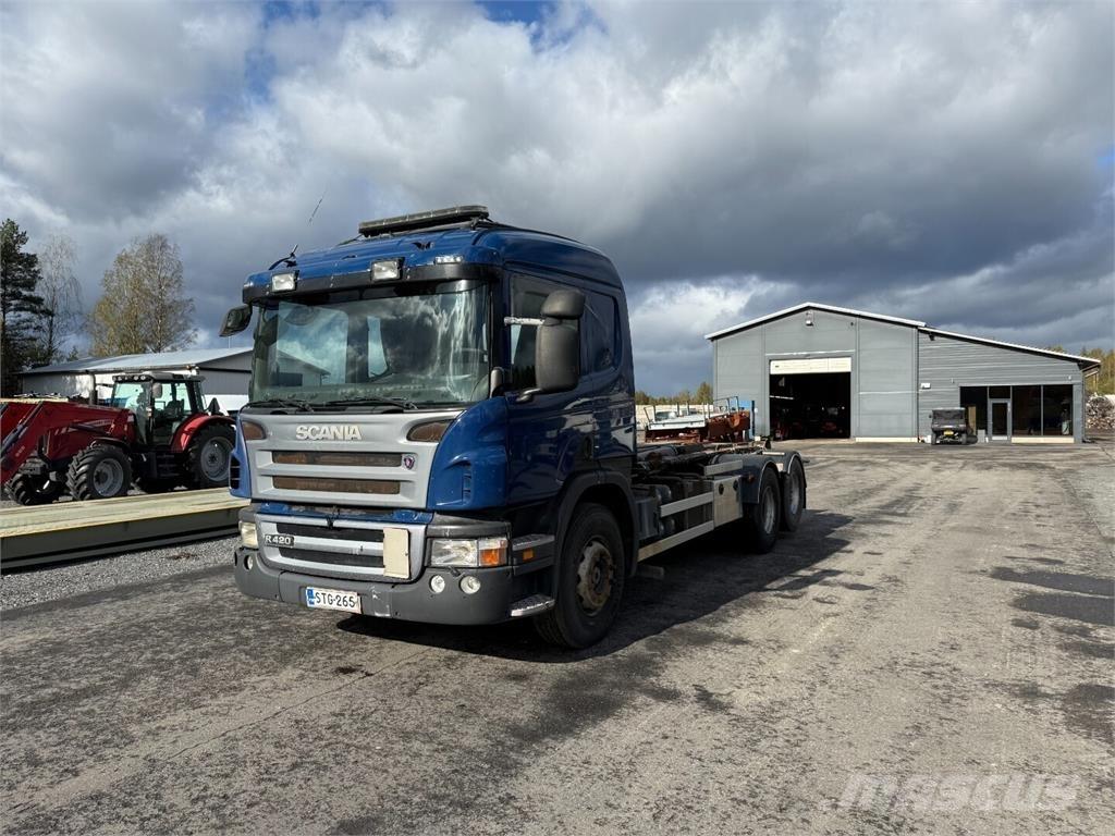 Scania P420 6x2 Камиони с кран с кука