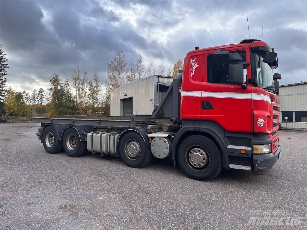 Scania R500 8X4 Камиони с кран с кука