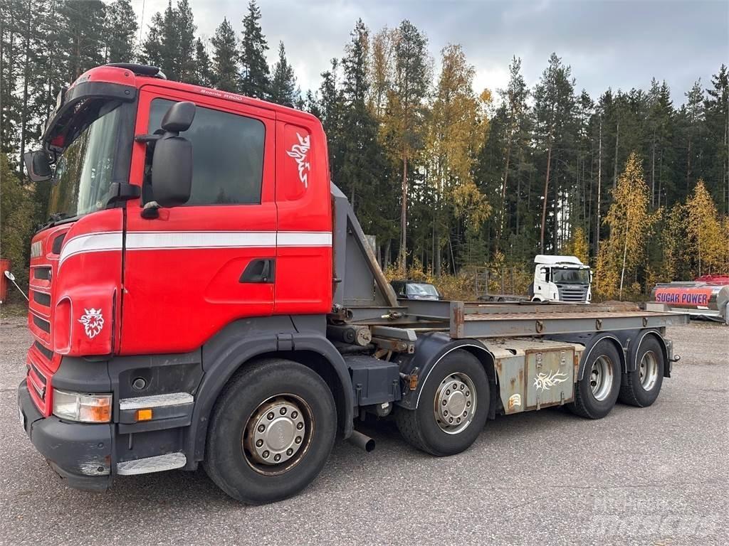 Scania R500 8X4 Камиони с кран с кука