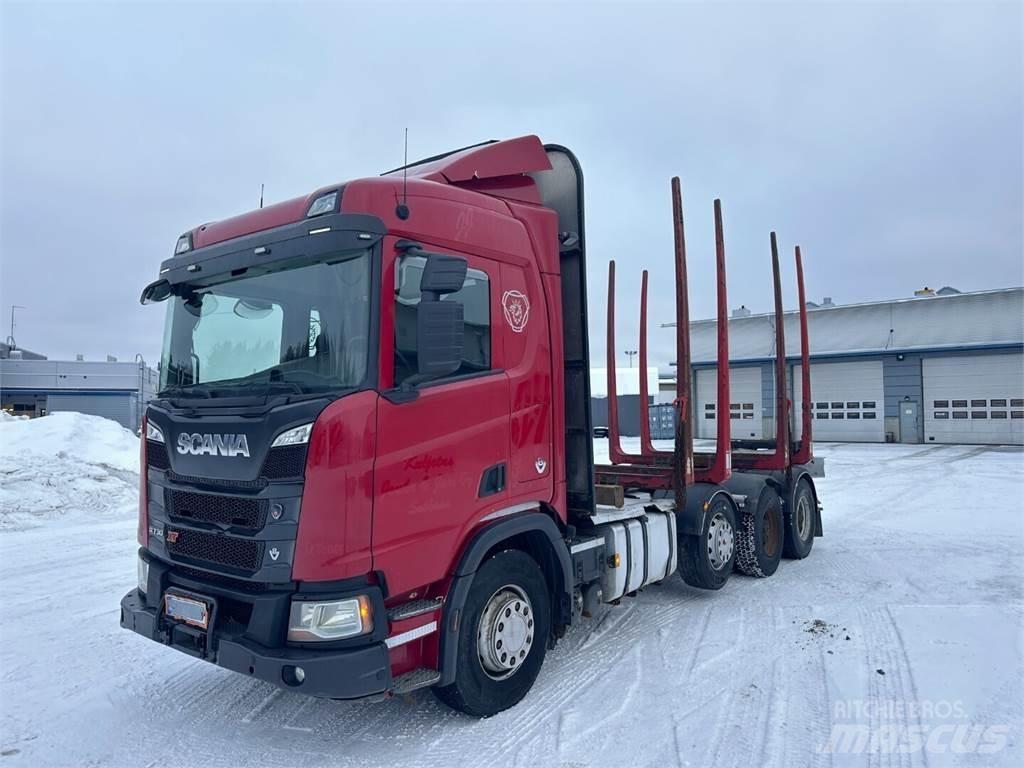 Scania R730 8x4 За превоз на дървени трупи