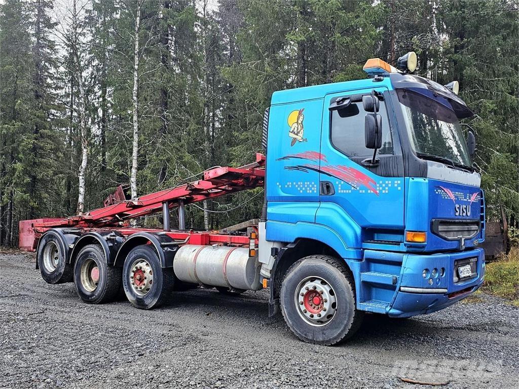 Sisu E12M 8X2 Камиони с кран с кука