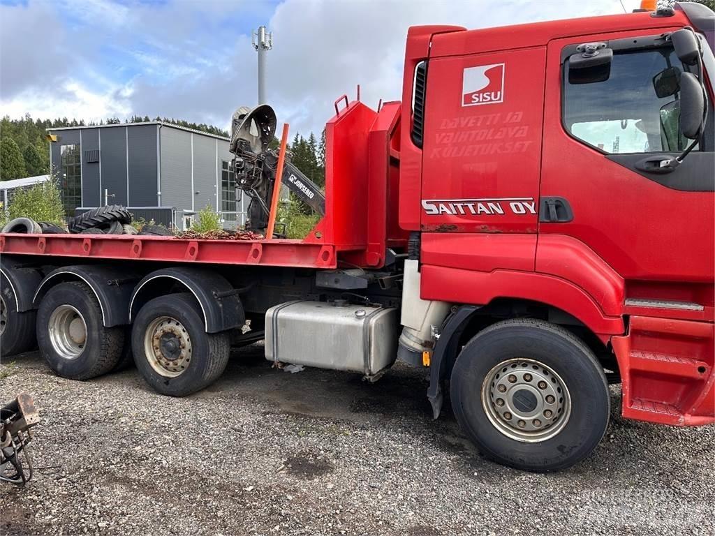 Sisu E14 8x2 Камиони с кран с кука