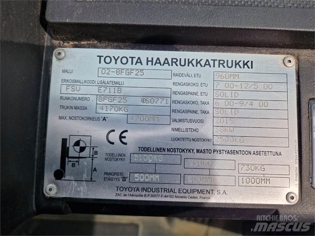 Toyota 02-8FGF25 Камиони с АГУ
