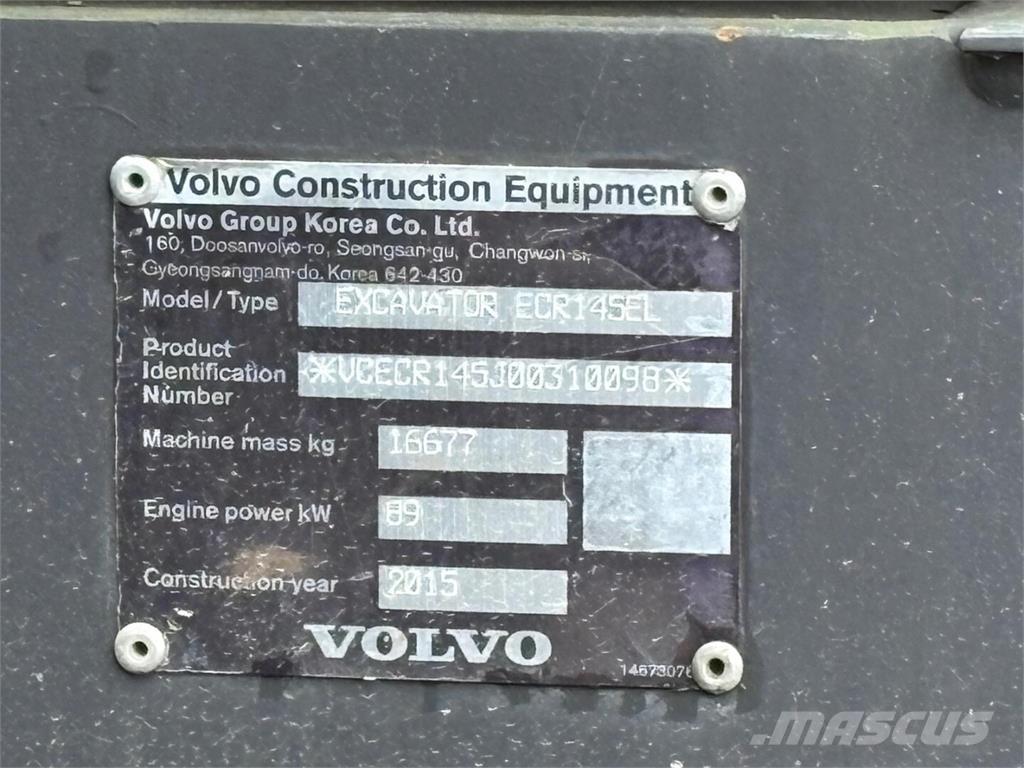 Volvo ECR 145 EL Верижен екскаватор