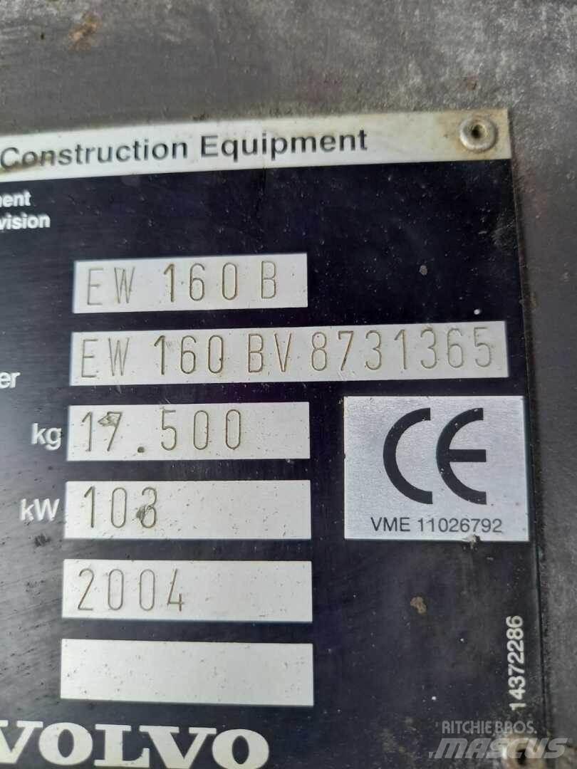 Volvo EW 160 B Верижен екскаватор