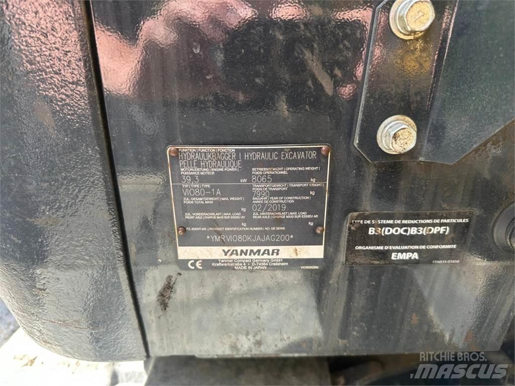 Yanmar Vio 80-1A Средни екскаватори 7т - 12т