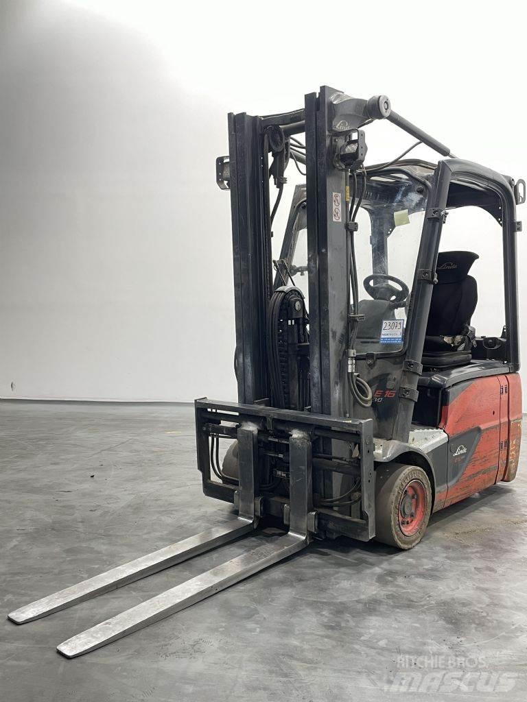 Linde E16-02-386 Електрически вилични кари-повдигачи